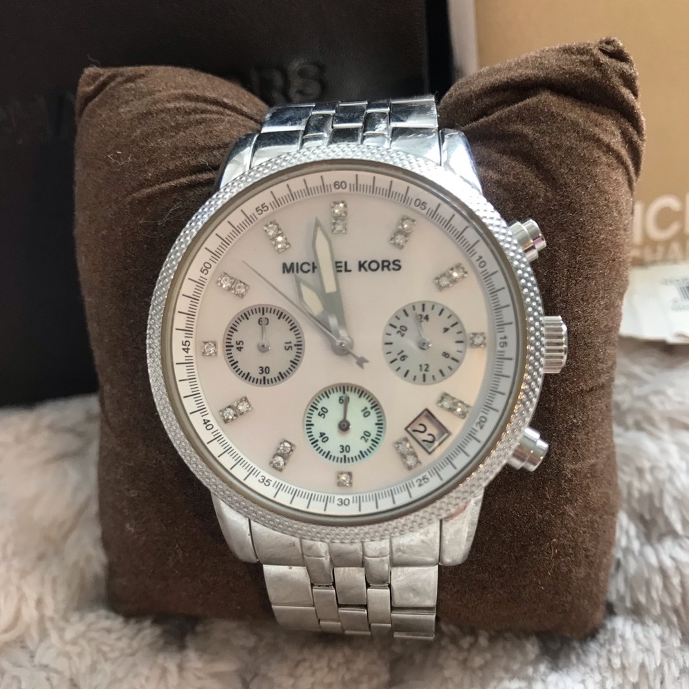 Michael Kors Chronograph Mother of Pearl Watch